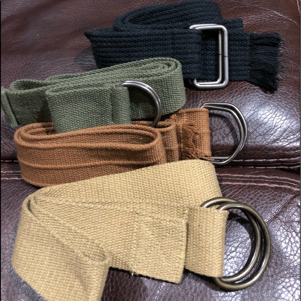 4 pc cloth belt set 4 colors